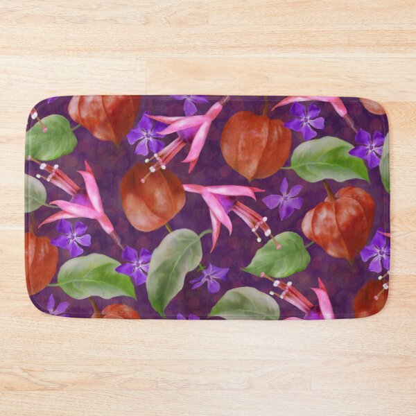 Item preview, Flowers Garden Fuchsia Physalis  Seamless Pattern Design  designed and sold by Tina Veenstra.