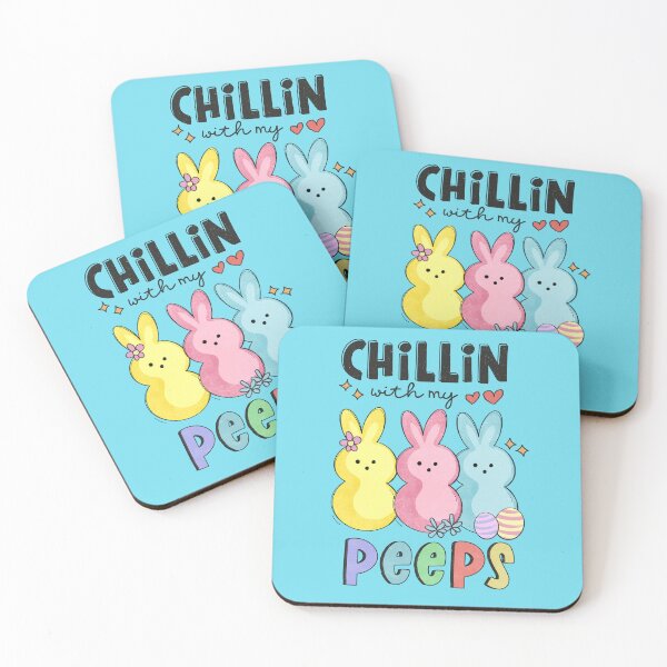 Item preview, Chillin' with my peeps, easter bunnies designed and sold by angelescar.