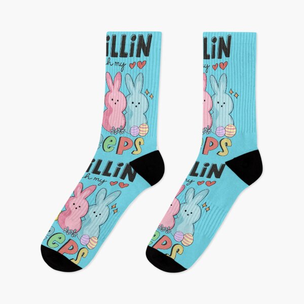 Item preview, Chillin' with my peeps, easter bunnies designed and sold by angelescar.