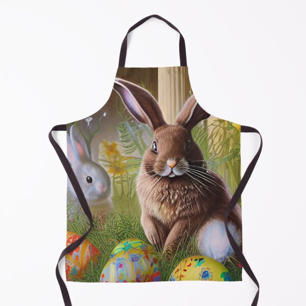 Item preview, Colorful Festive Easter Eggs Easter Bunny Spring Flowers Version 20 designed and sold by DreamingAwake1.