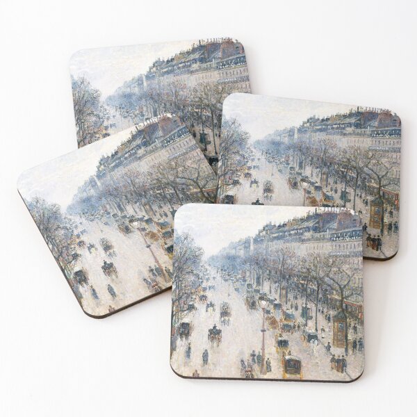Item preview, The Boulevard Montmartre on a Winter Morning (1897) by Camille Pissarro designed and sold by superbling.