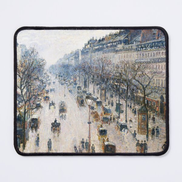 Artikelvorschau, Der Boulevard Montmartre an einem Wintermorgen (1897) von Camille Pissarro entworfen und verkauft von superbling.