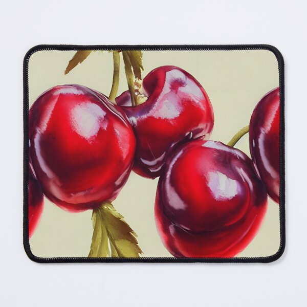 Item preview, Juicy Red Cherries - Handpainted Watercolor Art designed and sold by patterncrow.