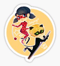 Marienkäfer und Chat Noir! Sticker