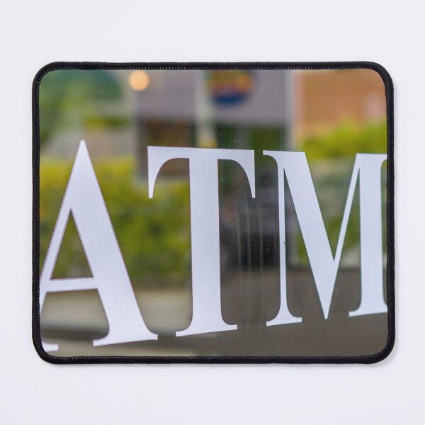 Item preview, ATM sign on window designed and sold by Photopat.