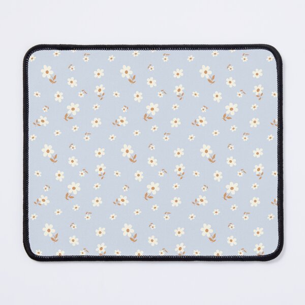 Item preview, DITSY PRAIRIE VINTAGE RETRO FLORALS AND FLOWERS PASTEL BLUE AESTHETIC CREAM BABY BLUE designed and sold by blomastudios.