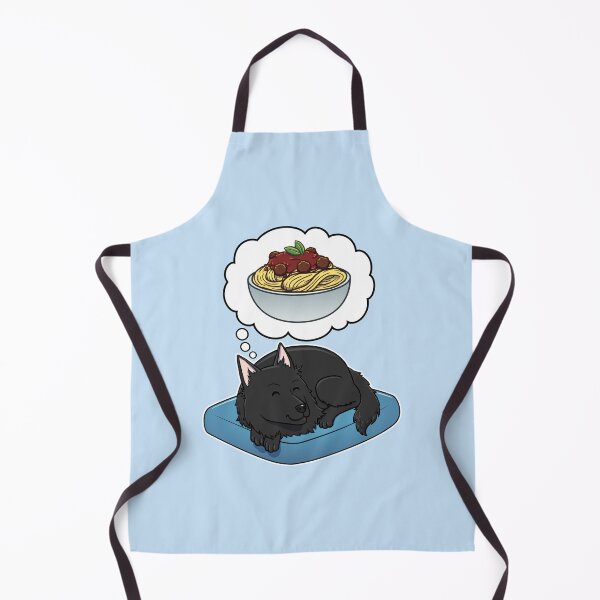 Item preview, Belgian Sheepdog dreaming about Spaghetti Meatballs designed and sold by DoggieDelights.