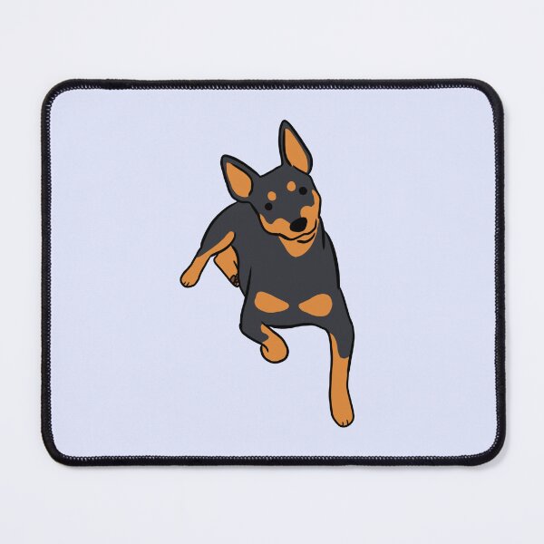 Item preview, Miniature pinscher dog cute illustration designed and sold by Yarafantasyart.