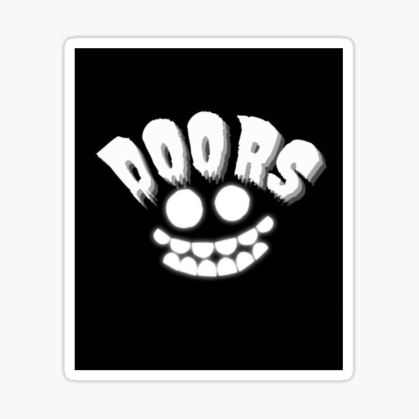 DOORS but Kawaii Sticker for Sale by whatcryptodo