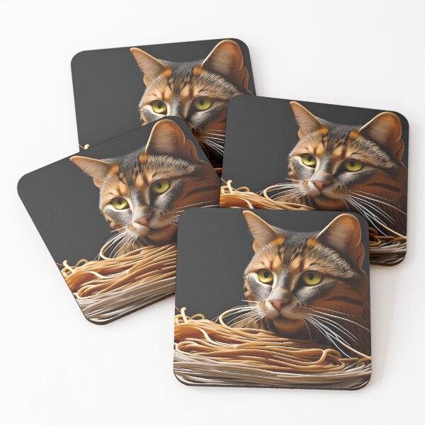 Item preview, Gato comiendo espaguetis designed and sold by doomwalker2010.