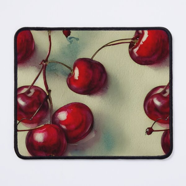 Item preview, Sensual Scarlet Cherries - Unique Handpainted Watercolor Art designed and sold by patterncrow.