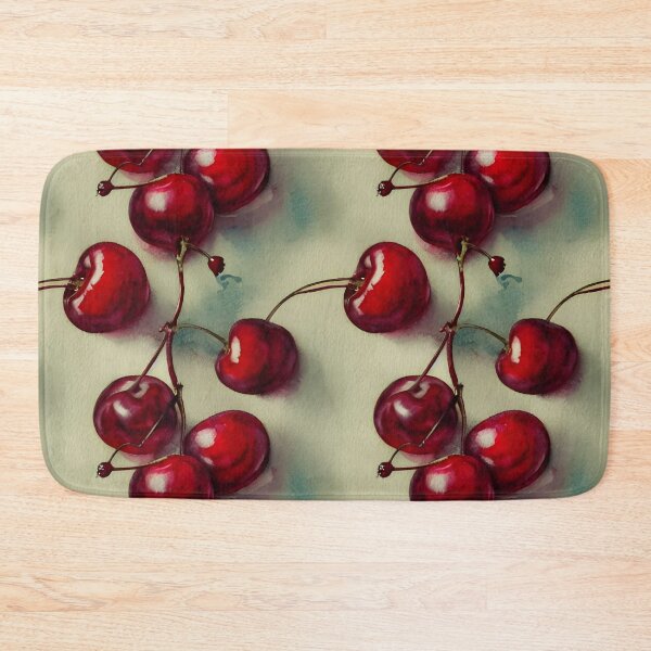 Item preview, Sensual Scarlet Cherries - Unique Handpainted Watercolor Art designed and sold by patterncrow.