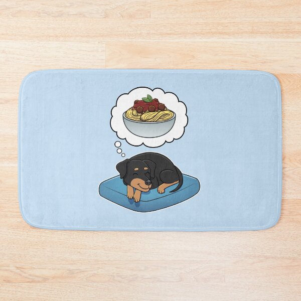 Item preview, Miniature Pinscher dreaming about Spaghetti Meatballs designed and sold by DoggieDelights.