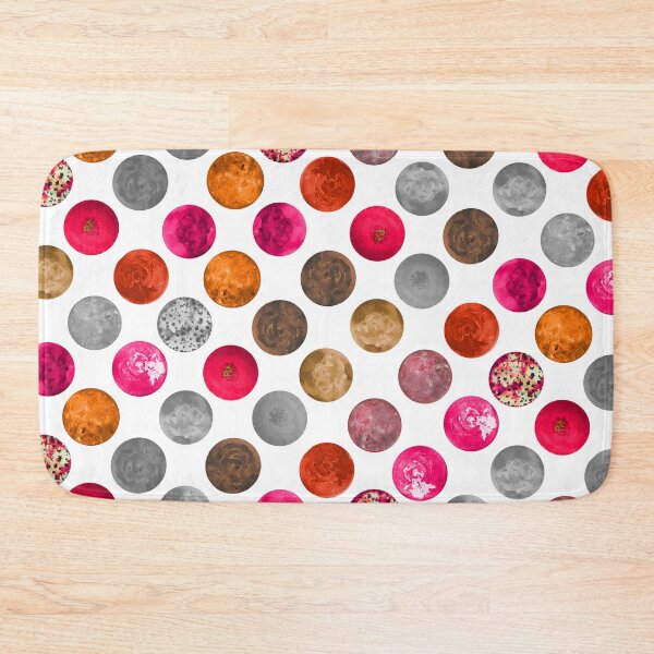Item preview, Modern Retro Watercolor Pink Orange Geo Spheres Pattern designed and sold by tanjica.