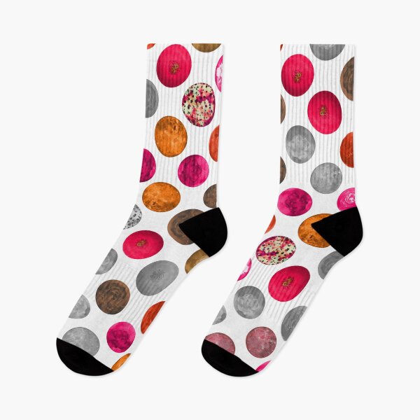 Item preview, Modern Retro Watercolor Pink Orange Geo Spheres Pattern designed and sold by tanjica.