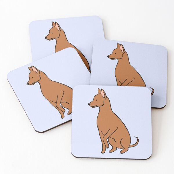 Item preview, Miniature pinscher dog cute illustration  designed and sold by Yarafantasyart.