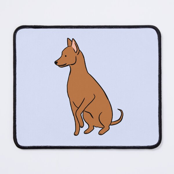 Item preview, Miniature pinscher dog cute illustration designed and sold by Yarafantasyart.