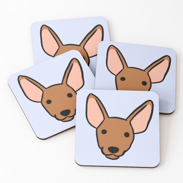 Item preview, Miniature pinscher dog cute illustration  designed and sold by Yarafantasyart.