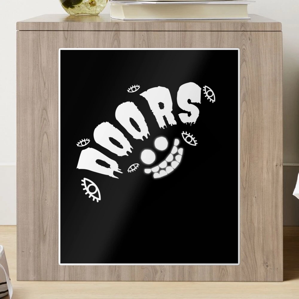 DOORS but Kawaii Sticker for Sale by whatcryptodo