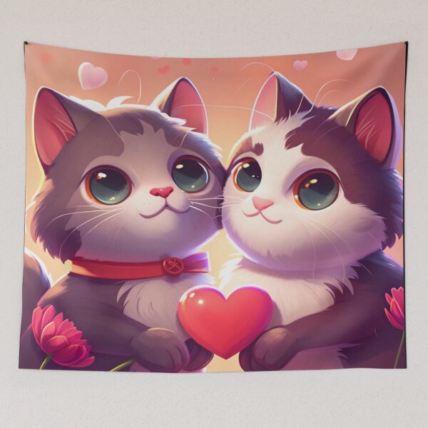 Item preview, Kittens in love designed and sold by Sarvgya Verma.