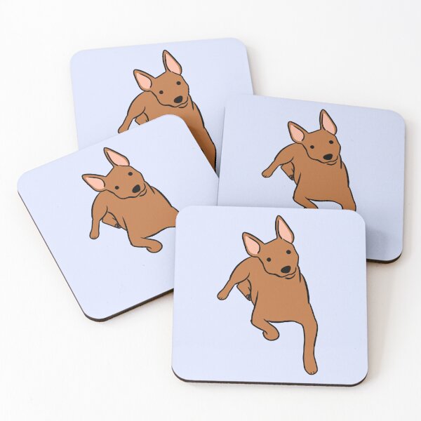 Item preview, Miniature pinscher dog cute illustration  designed and sold by Yarafantasyart.