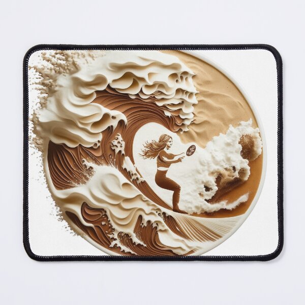 Item preview, A cup of latte coffee with decorations designed and sold by MarkasMaiArt.