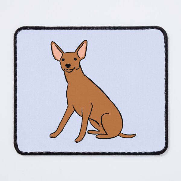 Item preview, Miniature pinscher dog cute illustration designed and sold by Yarafantasyart.