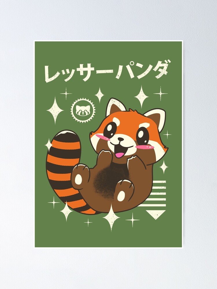 Kawaii Red Panda Poster By Vincenttrinidad Redbubble