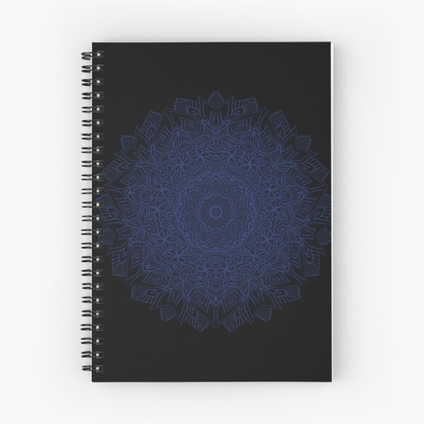 Artikelvorschau, Blauer u. schwarzer einfarbiger Mandala Boho Entwurf geschaffen durch Veda entworfen und verkauft von kattakitty.