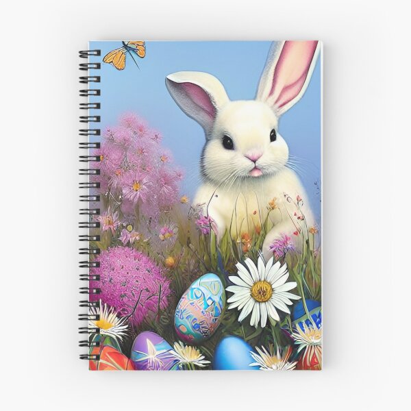 Item preview, Colorful Festive Easter Eggs Easter Bunny Spring Flowers Version 24 designed and sold by DreamingAwake1.