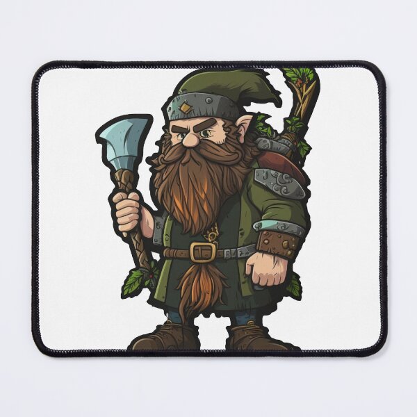 Item preview, Male Druid with a blue staff Sticker designed and sold by Digital-Space.