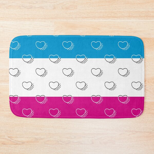 Item preview, Transgender pride hearts designed and sold by GoopyCat.