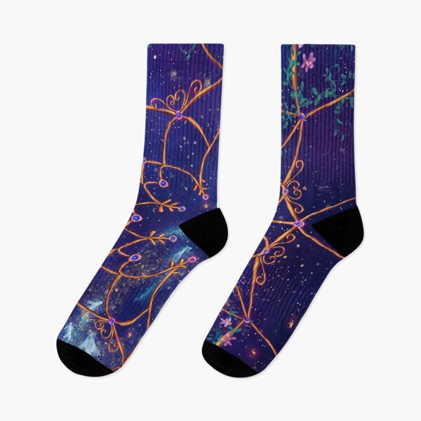 Item preview, Flowery Golden Galaxy Swim designed and sold by IcyArtShop.