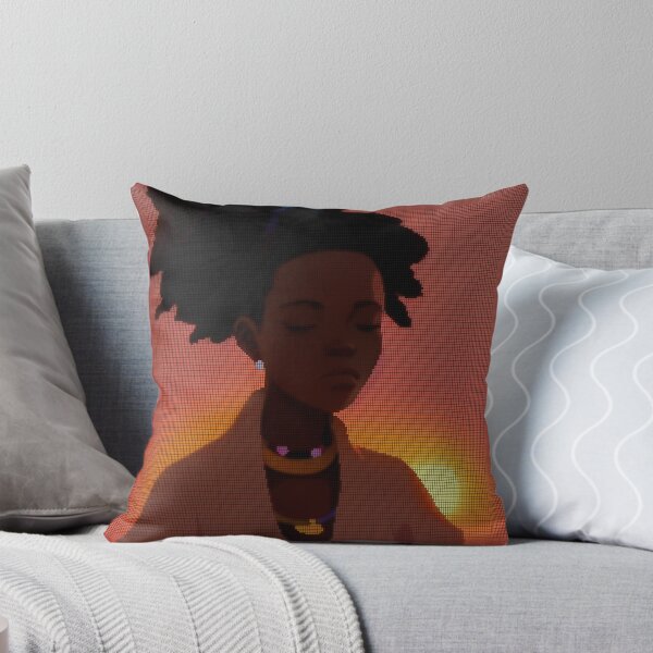 Item preview, Beautiful Black African Woman 8-bit Pixel Art designed and sold by PixelDripped.