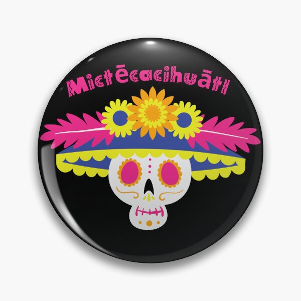 Item preview, Mictecacihuatl - Skull with flower hat designed and sold by ElLocoMus.