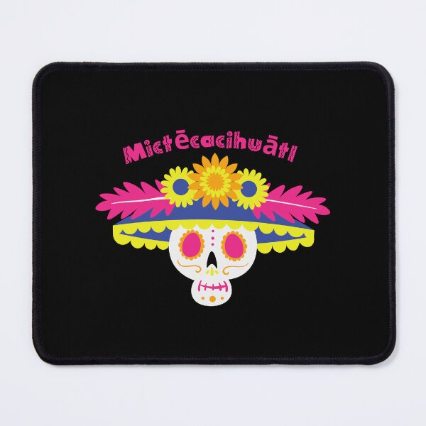 Item preview, Mictecacihuatl - Skull with flower hat designed and sold by ElLocoMus.