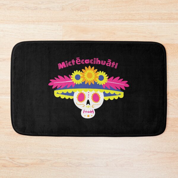 Item preview, Mictecacihuatl - Skull with flower hat designed and sold by ElLocoMus.