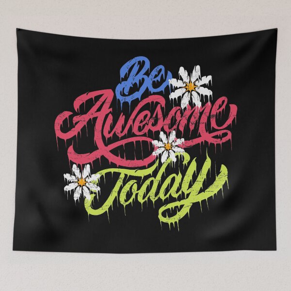 Item preview, Be awesome today flower designed and sold by ARTSYILA.