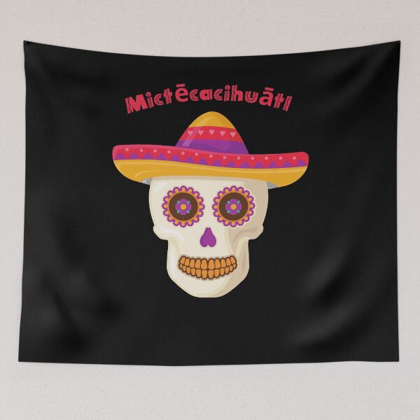 Item preview, Mictecacihuatl - Mexican Skeleton with hat designed and sold by ElLocoMus.