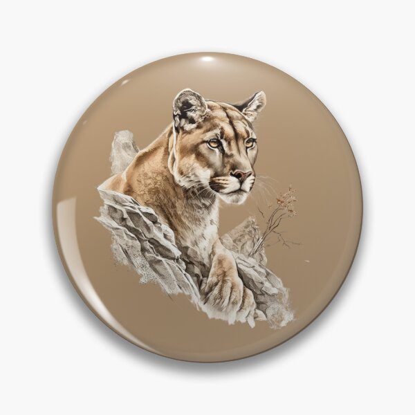Item preview, Striking mountain lion t-shirt designed and sold by Modern Outlet  ⭐⭐⭐⭐⭐.