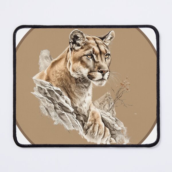 Item preview, Striking mountain lion t-shirt designed and sold by Modern Outlet  ⭐⭐⭐⭐⭐.