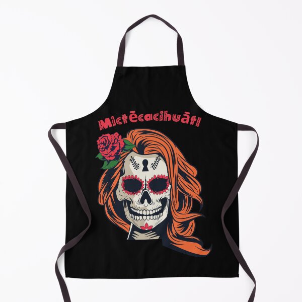 Item preview, Mictecacihuatl - Orange Mexican Skeleton with hat and flowers designed and sold by ElLocoMus.