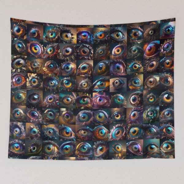 Item preview, Scopesthesia of 100 strange eyes designed and sold by MartianBunnyH.