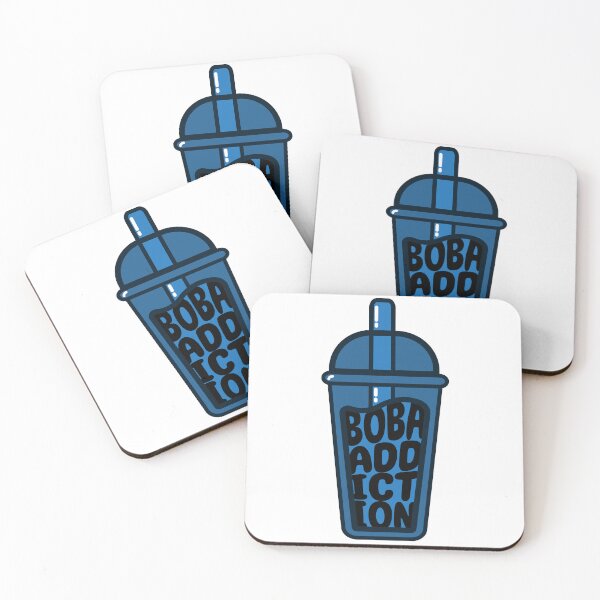 Item preview, Boba Addiction Blue and Black Bubble Tea Cup designed and sold by NexoNourishment.
