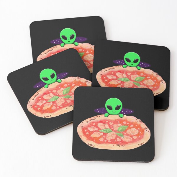 Item preview, Pizza UFO alien cosmic space designed and sold by AnetteArt.
