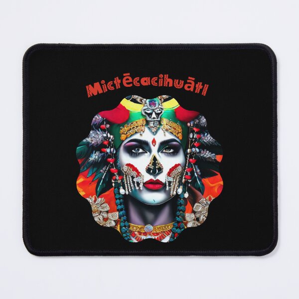 Item preview, Mictecacihuatl - Orange Makeup Mexican Face designed and sold by ElLocoMus.