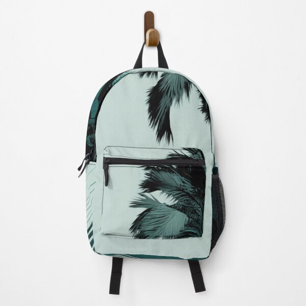Item preview, Hand-Painted Blue and Black Palm Tree designed and sold by Shaka-Surf-Tees.