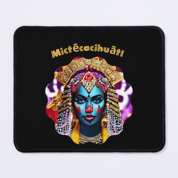 Item preview, Mictecacihuatl - Yellow and Blue Makeup Mexican Face designed and sold by ElLocoMus.