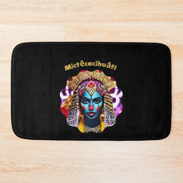 Item preview, Mictecacihuatl - Yellow and Blue Makeup Mexican Face designed and sold by ElLocoMus.