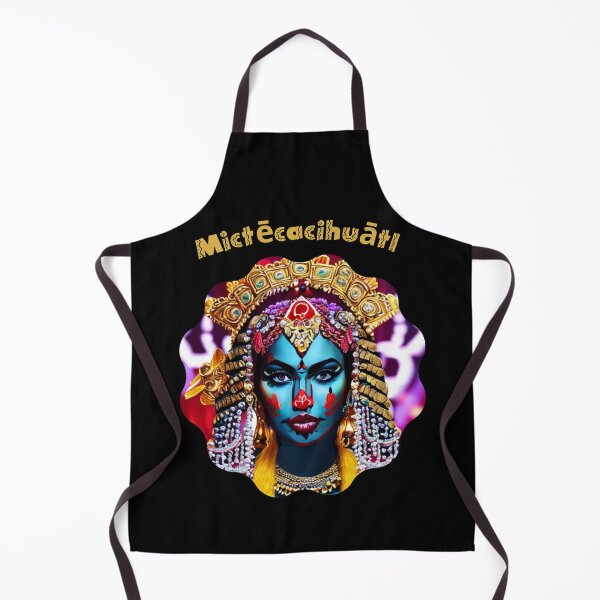 Item preview, Mictecacihuatl - Yellow and Blue Makeup Mexican Face designed and sold by ElLocoMus.